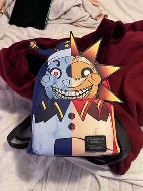 Loungefly Five Nights at Freddy's Security Breach Sun and Moon Mini Backpack